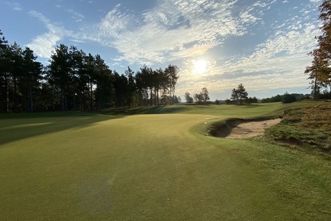 A beautiful sunny golf course